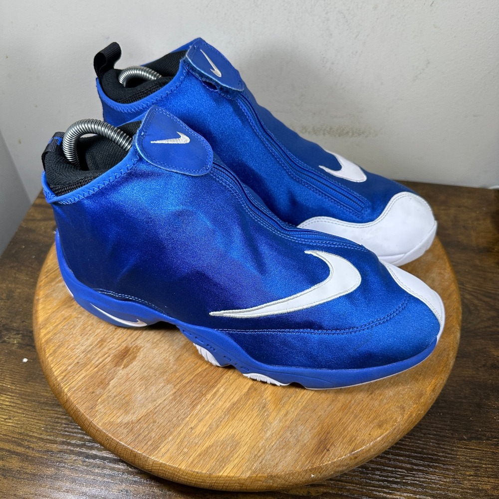 Nike Air Zoom Flight The Glove Royal Blue White 616772-400 Mens 10.5 Basketball